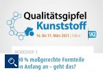 Online SKZ-Qualitätsgipfel Kunststoff 16./17. März 2021